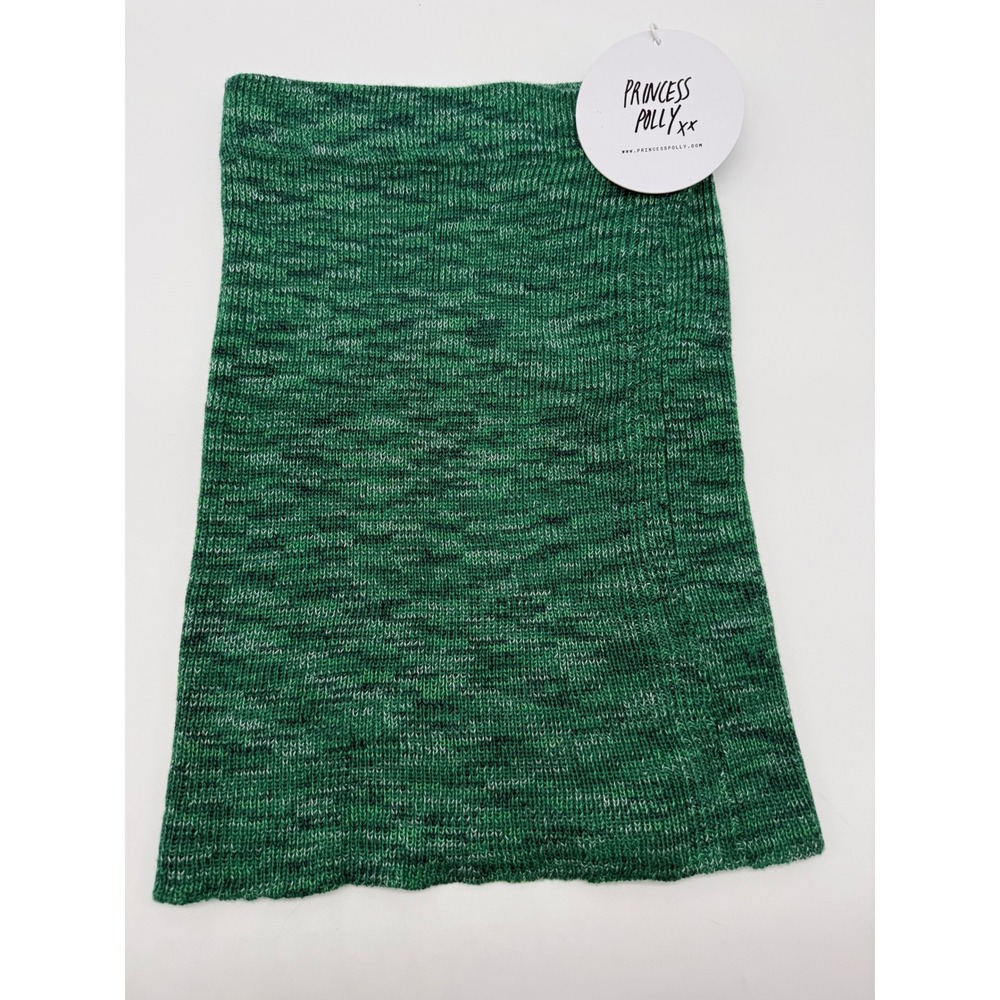 Princess Polly Nora Infinity Neck Scarf S/M Green New Knit Space Dye Snood